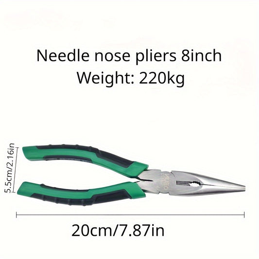 1pc Fishing Crimping Pliers Wire Pliers Diagonal Nose Pliers Needle Nose Pliers