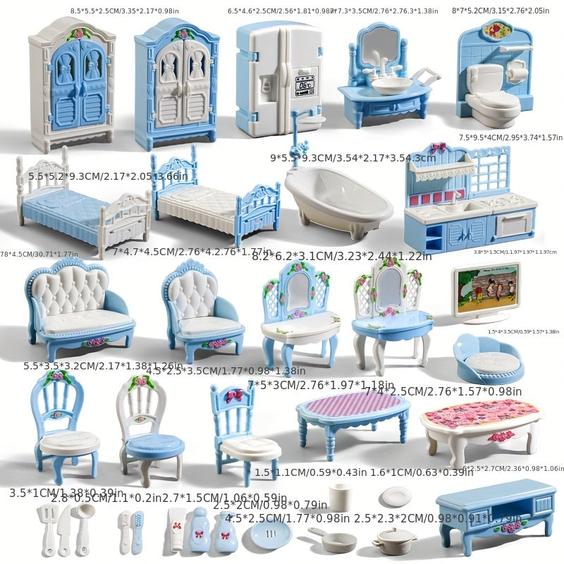 Doll Furniture Dollhouse Accessories Toy Simulations Housewarming DIY