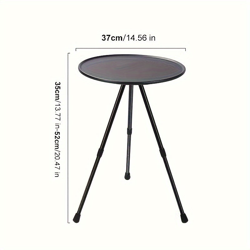 Aluminum Folding Small Round Table Coffee Table for Outdoor Camping Picnic BBQ