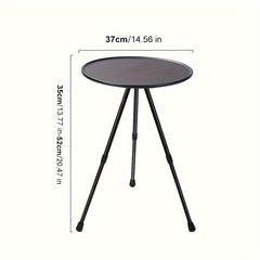 Aluminum Folding Small Round Table Coffee Table for Outdoor Camping Picnic BBQ