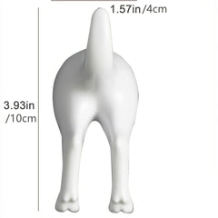 Dog Tail Wall Hook Set Office Coat Towel Key Decoration
