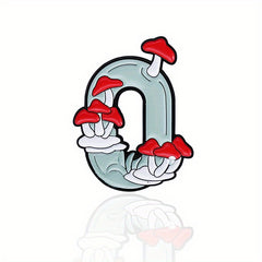 Arabic Numerals Animal Mountain Digital Badge Dripping Oil Brooch