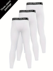 Men's Sports Compression Leggings 3pcs Set
