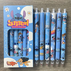Stitch Cartoon Ballpoint Pen 3pcs Quick Drying Plastic Pen