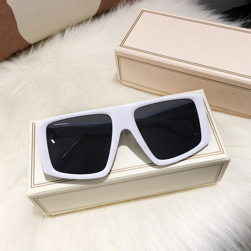 Oversized Rectangular Sunglasses Y2k Retro Style