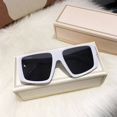 Oversized Rectangular Sunglasses Y2k Retro Style