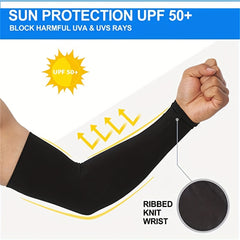 UV Protection Arm Sleeves - Moisture Wicking & Breathable