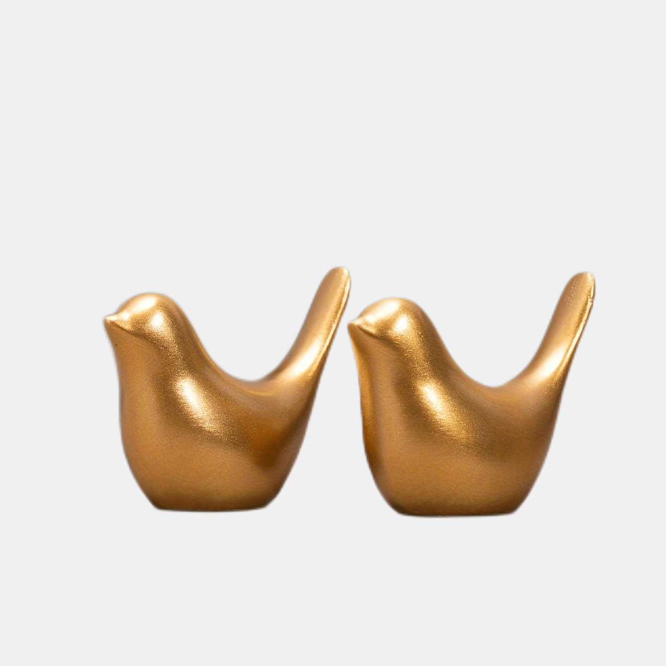 2pcs Resin Golden Bird Home Decoration Eid Al Adha Mubarak