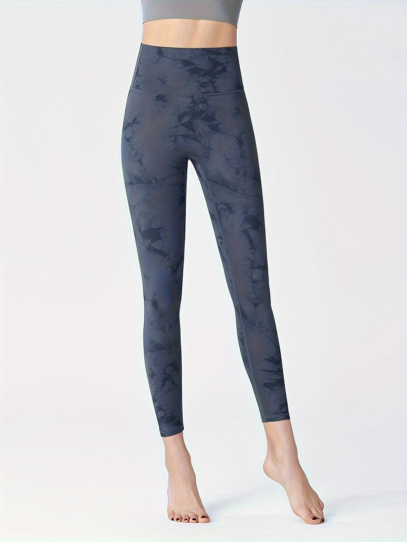 High Waisted Tie Dye Yoga Pants Peach Butt Fitness Pants