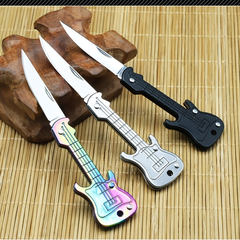 Portable Mini Folding Guitar Keychain with Bass Handle