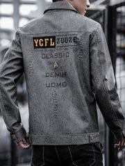 Men's Biker Leather Jacket - Size Up for Best Fit