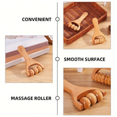 2 Pack Wooden Massage Rollers for Back Muscle Relief