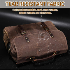 Waterproof Leather Laptop Briefcase Large Crossbody Bag