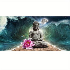 Large Buddha Diamond Painting Kit Home Decoration 35x78in