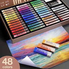 48 Colors Soft Pastels Set For Art Painting Drawing Blending