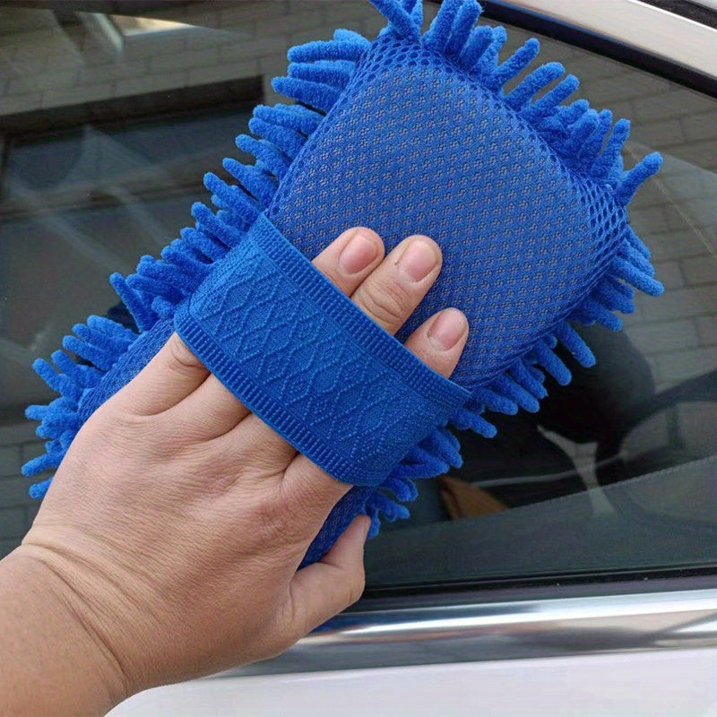 Chenille Car Wash Sponge Gloves Bear Paw