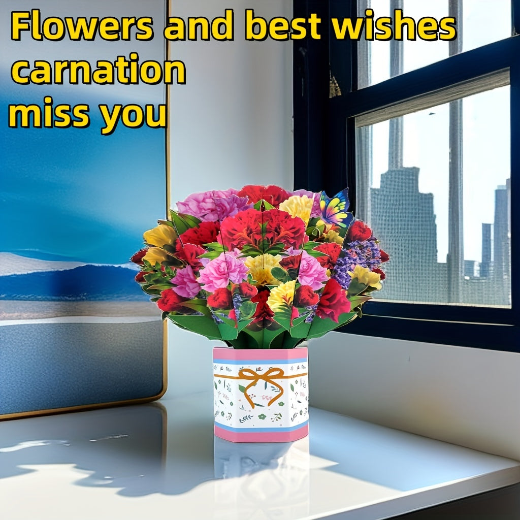 3D Pop up Flower Card for Mother's Weddings and Anniversaries