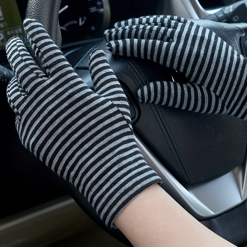 Cotton Sunscreen Gloves for Women and Men - Breathable and Stylish