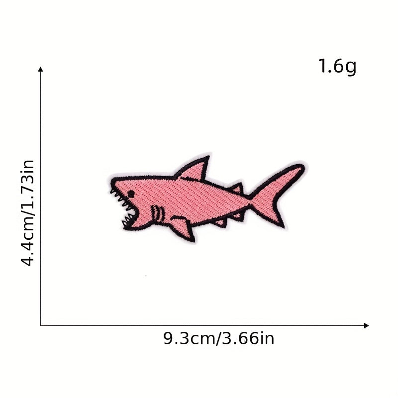12pcs Pink Set Iron On Patches Sew On Embroidered Applique Repair Patches