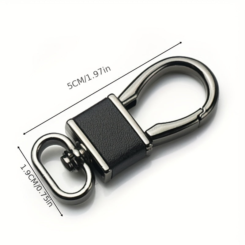 4 Packs Metal Carabiner Keychain Key Clip Hook 4 Key Rings