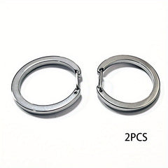 2pcs Steel Carabiner Keychain Quick Release Lightweight for Outdoor