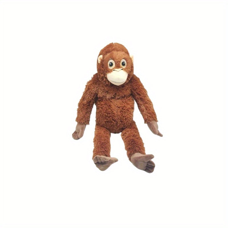 Realistic Orangutan Doll Soft Plush Stuffed Animal Long Arm Monkey