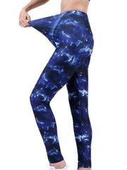 Women's Night Starry Sky Print Cropped Pants