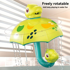 Dinosaur Umbrella Bath Toy Water Spray & Rotate Fun