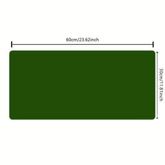 Dark Green Leather Mouse Pad Stitched Edges Computer Office Desk Pad 60 Medium