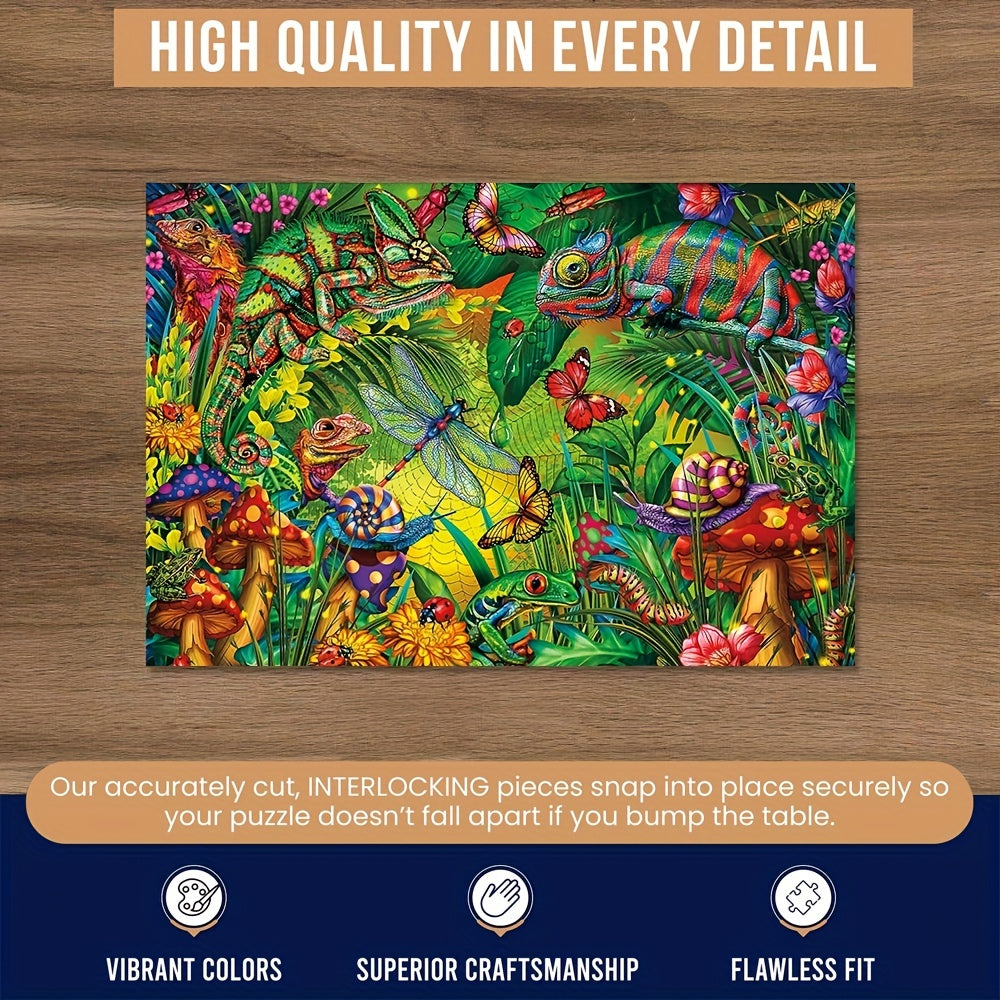 Chameleon Wooden Jigsaw Puzzle for Adults