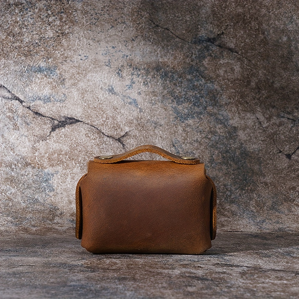 1pc Small Wallet PU Leather Coin Storage Bag Pocket Mini Money Bag