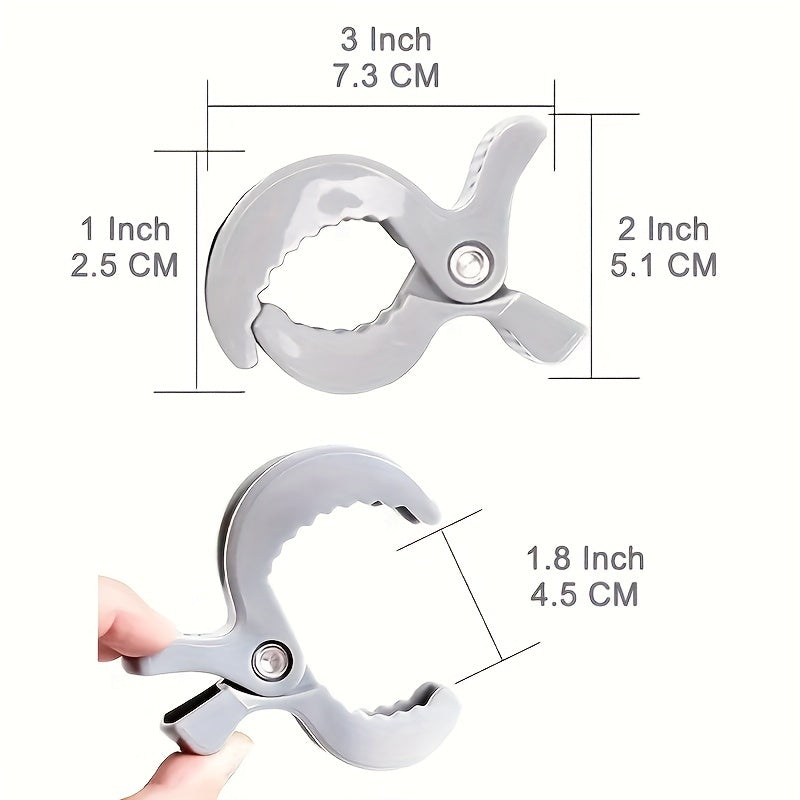 2pcs Pram Nail Clips for Muslin Blankets, Sun and Wind Protection