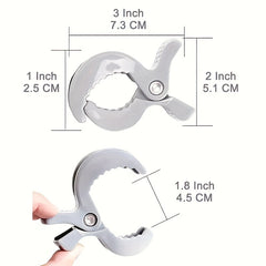 2pcs Pram Nail Clips for Muslin Blankets, Sun and Wind Protection