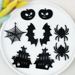 10Pcs Halloween Acrylic Charms for DIY Jewelry and Phone Cases