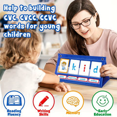 Kindergarten Spelling Game Set Flash Cards Chart Visual Words Learning Toy