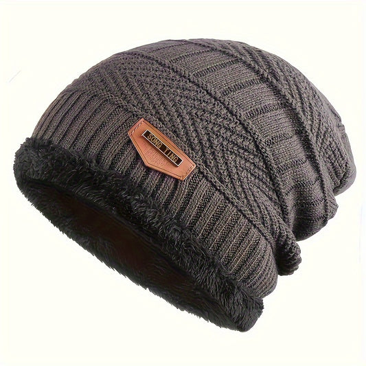Winter Knitted Hat with Ear Protection for Outdoor Activities