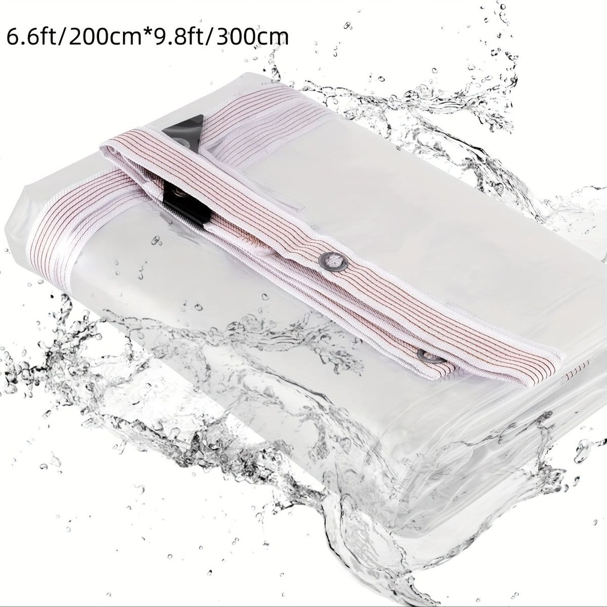 Clear Waterproof Tarp Cover Plastic Tarpaulin Sheet Heavy Duty