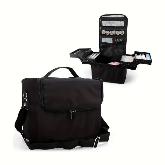 Large Makeup Organizer Case Professional Nail Train Bag