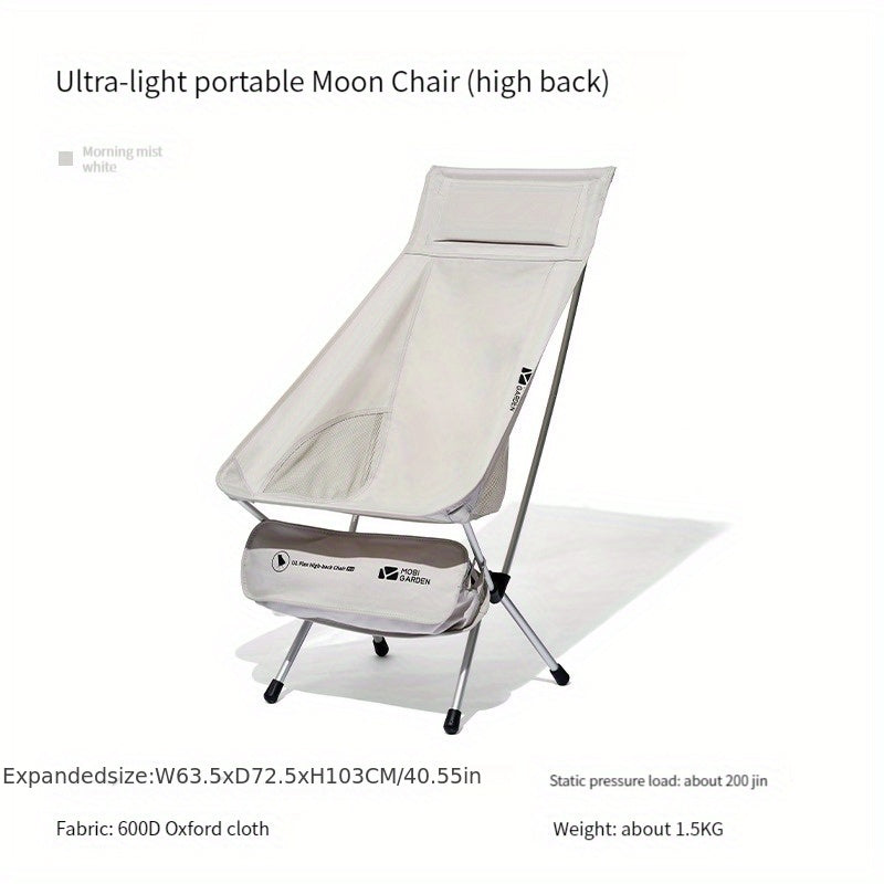 Portable High Back Chair Lightweight Aluminum Fold