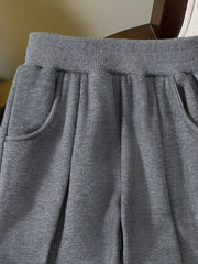 Girls Fleece Lining Jogger Trousers