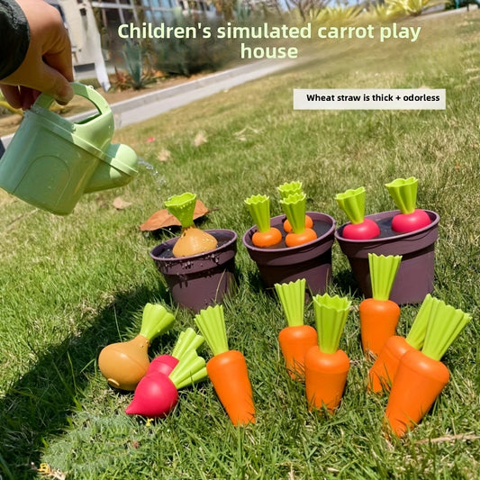 Kids Beach Sand Play Set with Vegetable Planting Simulation