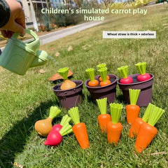 Kids Beach Sand Play Set with Vegetable Planting Simulation