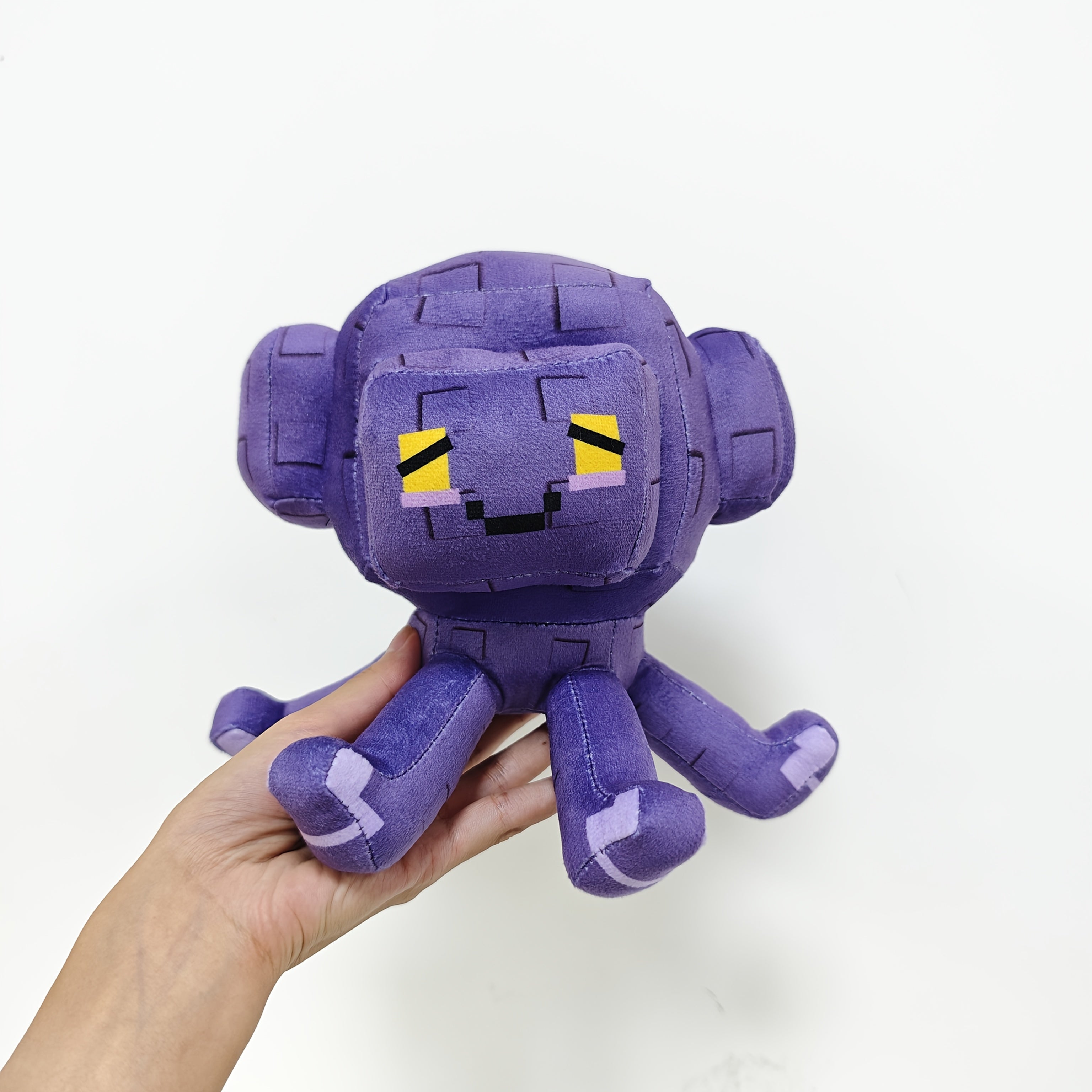 Octopus Plush Toy Soft Purple Squid with Yellow Eyes - Perfect Gift