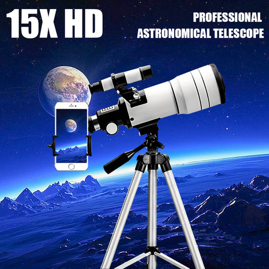 Professional Astronomical Telescope 150x High Magnification 70mm Objective