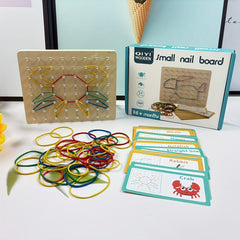 Geometric Pegboard Set for Kids Shape & Number Learning Toy