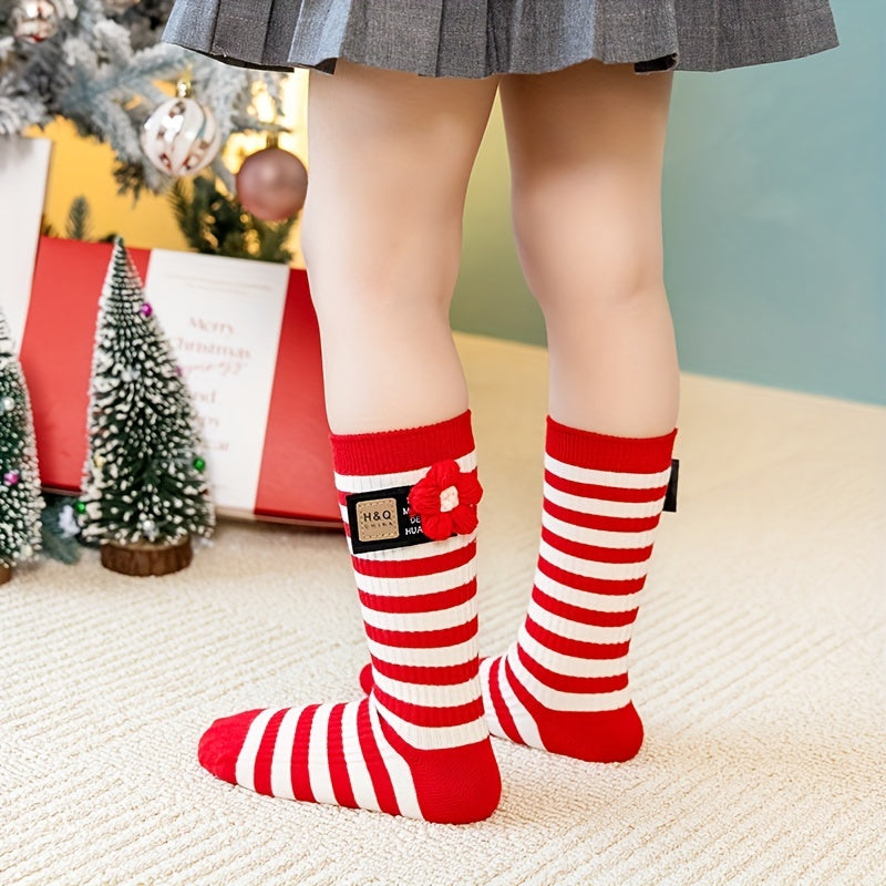 3 Pairs Kids Cartoon Christmas Socks Lucky Warm Cozy Winter Children s Socks