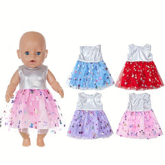 18 Inch Doll Sequin Tulle Skirt Set Doll Clothes