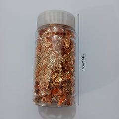 Golden Foil Cake Decoration Shards - Ice Cream Mousse Pastry Paper