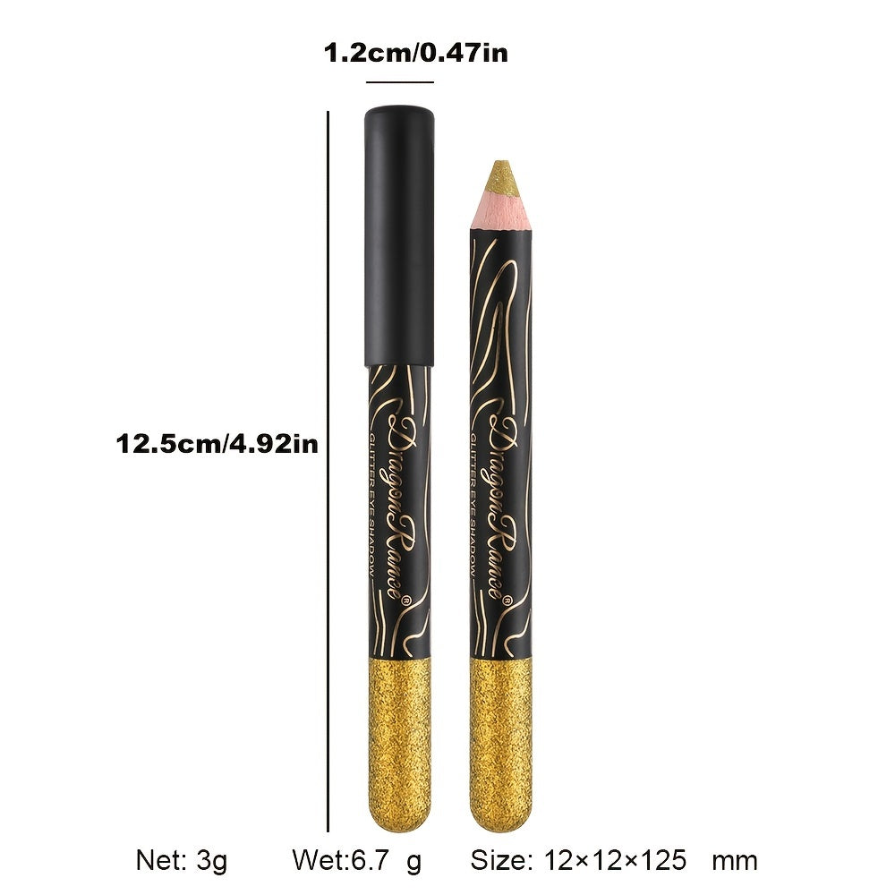 High Shine Diamond Glitter Eyeshadow Pen in Silver/Green