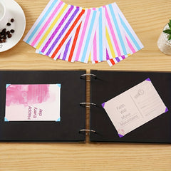 3pcs Photo Postcard Corner Sticker DIY Journal Corner Sticker